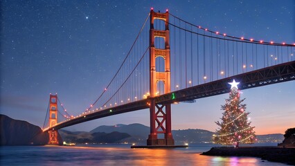 Golden Gate Bridge, a majestic suspension bridge spanning San Francisco Bay, stands as a symbol of California's iconic architecture