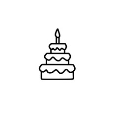 birthday cake with candles icon