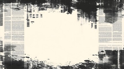 Abstract background with newspaper texture, grunge-style design element with copy space