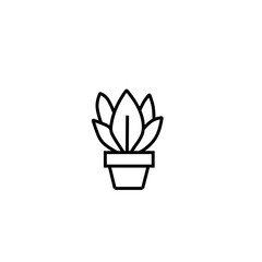 cactus in a pot icon