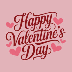 Obraz premium Happy Valentine's Day T shirt Design