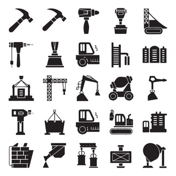 Constracion Icon Set.The Set Of Constraction Icon Vector illustration
