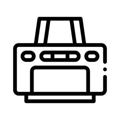 office printer line icon