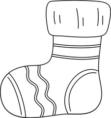 christmas element outline coloring printable