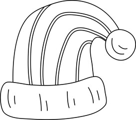 christmas element outline coloring printable