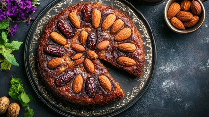 Almond and Date Cake A Delicious Sweet Treat
