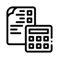 Math line icon