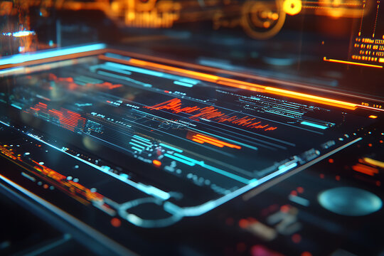 printed circuit board with components