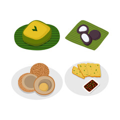 Set Of Indonesian Local Dessert