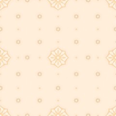Fototapeta premium Delicate Floral Pattern: A seamless pattern of delicate floral motifs in soft peach tones, perfect for adding a touch of elegance and sophistication to your design projects.