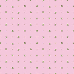 Floral pattern. Seamless pattern with buds, seeds of wildflowers. Illustration in sketch and color style. Doodle and line drawing. Summer design for textile, packaging, paper, scrapbooking.