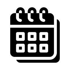 Calendar glyph icon