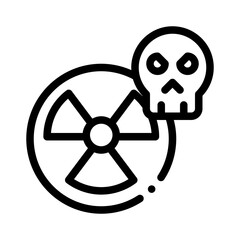 Radiation line icon