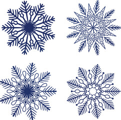 snowflake that is on a white background