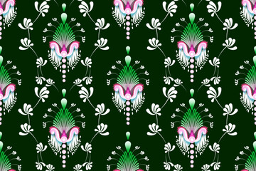 Floral geomatric pattern,leaf pattern,Rose, shape,seamless pattern,abstract.