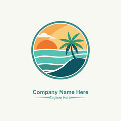 Fototapeta premium Beach logo