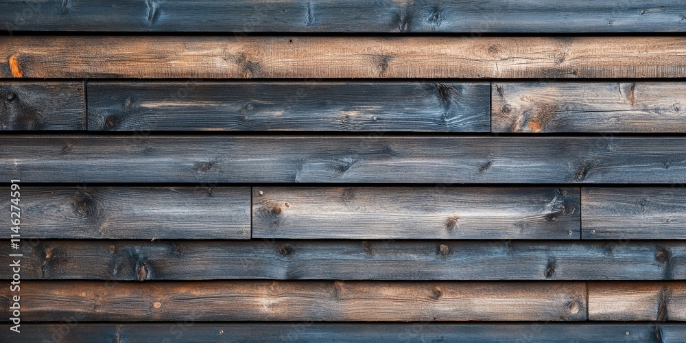 Poster Horizontal wooden boards create a beautiful wooden background, perfect for various design projects. This wooden background adds warmth and texture, making it ideal for creative purposes.