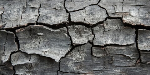 Fototapeta premium Weathered and cracked wooden surface creates an old shabby background, perfect for highlighting certain points. This aged wooden surface adds depth and character to any design.