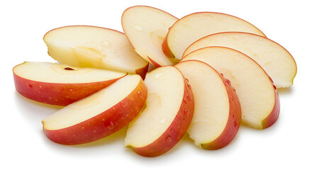 Juicy Red Apple Slices Fresh Fruit Healthy Snack Food Photography