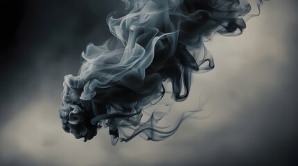 Layered swirling gray smoke overlay for modern and moody visuals
