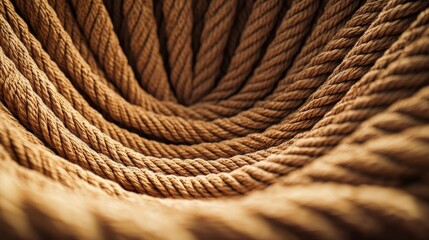 Close up view highlighting the intricate texture of a rope chair, showcasing the unique design and craftsmanship that make this rope chair a standout piece in any setting.