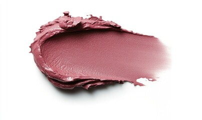 A pink lip gloss is shown on a white background