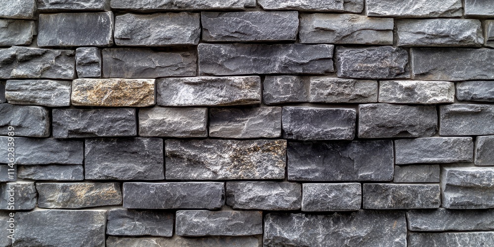 Poster vintage grey bricks create a unique wall, providing an interesting backdrop. this wall built with vi