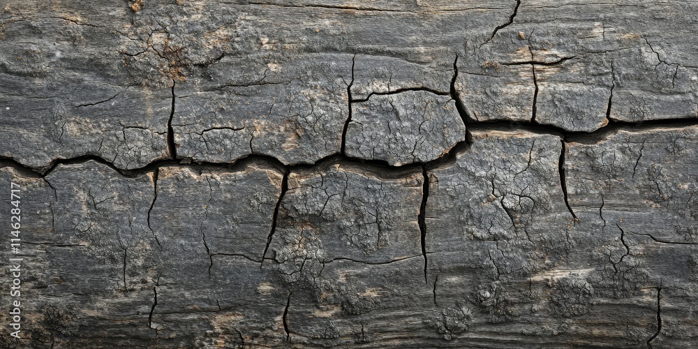 Poster weathered and cracked wooden surface creates an old shabby background, perfect for highlighting cert