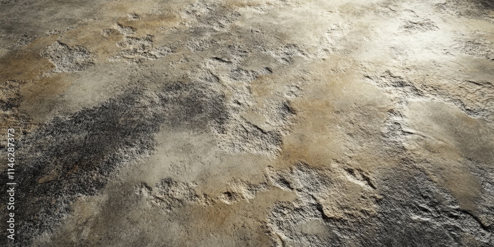 Fototapete textured rough concrete floor surface with unique patterns, showcasing the rugged beauty of rough co