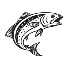 Atlantic Croaker Fish Vector Art and Illustration