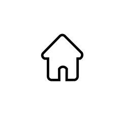 Fototapeta premium simple black house vector design version 3