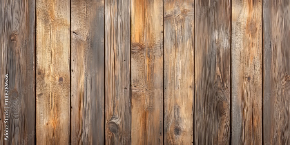 Poster rustic wood background featuring an old brown texture, providing a bright and appealing wood panoram