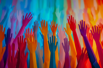 Embracing Diversity: Silhouettes of Paper People Representing Inclusion and Equality in Creative Concept.
