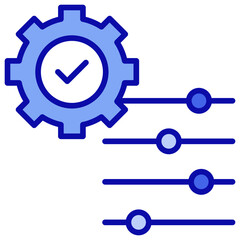 Control Blue Color Icon