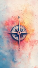 innovative entrepreneurship journey, Minimalist Compass Design for Entrepreneurial Journey