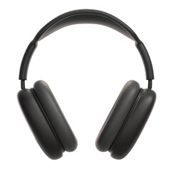 Black Headphones 3D Icon