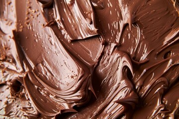  Fresh made chocolate frosting for cake. Image illustrated food for advertisement