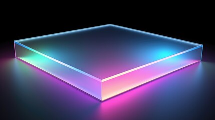 Iridescent grainy texture with light reflections