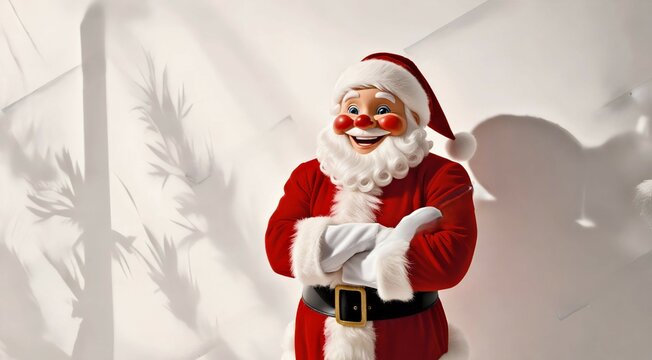 "Joyful Santa Culas in Vibrant Holiday Attire"
