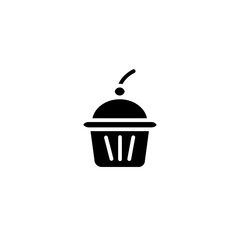 cupcake glyph icon