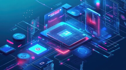 Technology in medicine abstract concept vector illustration set. Healthcare smart card, big data and chatbot in healthcare, electronic patient health records, clinic AI assistant abstract metaphor.