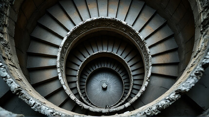 spiral staircase in the church of st nicholas