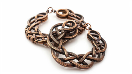 Elegant Anklets Featuring Detailed Knotwork Design on white background.PNG