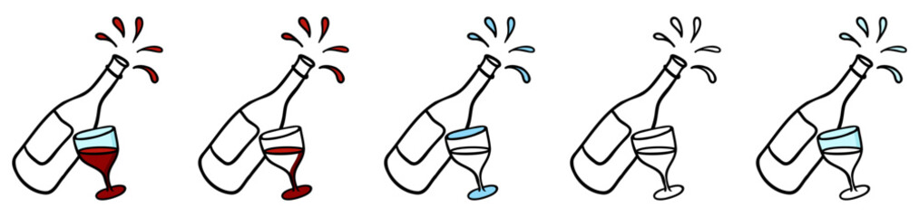 Celebration Wine icons.eps