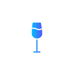 wine glass gradient icon