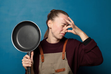 feeling disgusted, holding nose to avoid smelling a foul and unpleasant stench