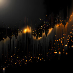 create a dark background, elements representing trading on the stock exchange participate in the background design