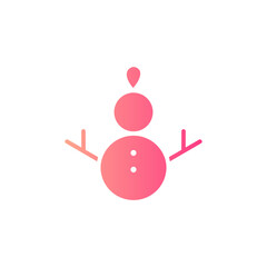 snowman gradient icon