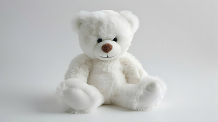 Obraz premium White Teddy Bear Plush Toy Illustration