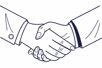 Vector of a handshake